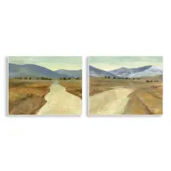 Stupell Industries Barren Desert Path 2pc Wall Plaque Art Set Design by Michael Willett 