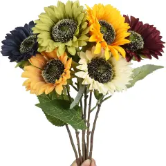 6pcs Artificial Sunflower Bouquet (Multicolor)