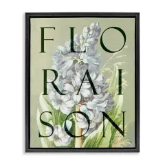 Stupell Industries Blooming French Flower Floating Frame, design by Lil' Rue