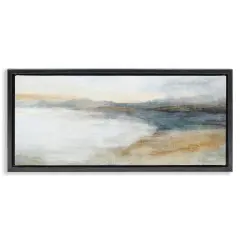 Stupell Industries Coastal Warmth Abstraction Floating Frame, design by Hannah Dawson