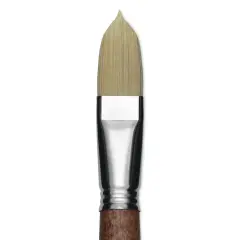 Escoda Futura Synthetic Bristle Brush - Series 5418, Long Filbert, Size 22, Long Handle
