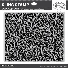 Hero Arts Cling Stamp-Leafy Background