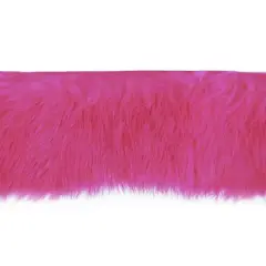 5 yards of 2 1/4" Rabbit Fur Trim | 5 yard cut Fuchsia