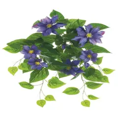 Allstate Artificial Morning Glory Floral Hanging Bush Spray - 20" - Purple