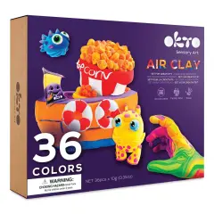 Okto Sensory Art Air Clay Creativity Kit - Set of 36