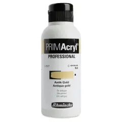 Schmincke Primacryl Professional Fluid Acrylic - Antique Gold, 250 ml bottle
