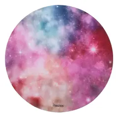 Insten Round Galaxy Mouse Pad for Home Office Gaming Computer Desk, Smooth Non Slip Rubber Mat, Pink Nebula