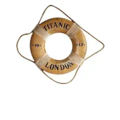 Titanic Life Saver Wall Decor Statue