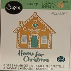 Sizzix Gingerbread Home Thinlits Die Set-6 Dies