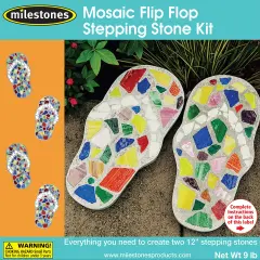 Milestones Mosaic Stepping Stone Kit-Flip-Flop