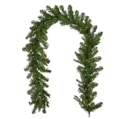 Christmas Dakota Pine 6ft Artificial ChristmasGarland, Pre-lit50Dual LEDs Lights w/ 9 Functions (Battery-Operated)