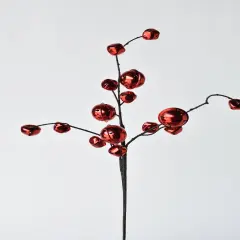 21" Jingle Bell Spray Red