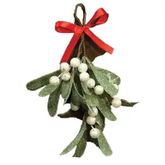 Glittered Mistletoe Bunch