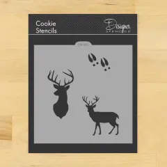 Deer Buck Cookie & Craft Stencil | CM120 by Designer Stencils | Cookie Decorating Tools |