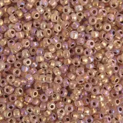 John Bead 6/0 AB Coating Solgel Czech Glass Seed Beads, 500g Light Pink AB