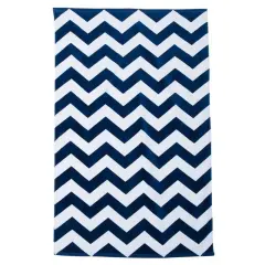 Carmel Towel Company&reg; Classic&nbsp;Beach Towel Navy chevron