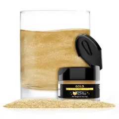 Brew Glitter - Gold Edible Drink Glitter (4g, x1 Flip-Cap Jar) for Beer, Cocktails and Beverages