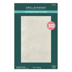 Spellbinders 3D Embossing Folder By Dawn Bibby-Feather Flourish