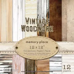 Memory Place Collection Pack 12"X12"-Vintage Wood Work