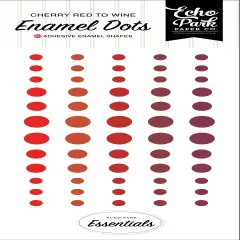 Echo Parch Adhesive Enamel Dots-Red