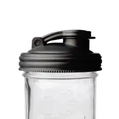 reCAP Mason Jar Pour Lid | Foldout Carry Loop | Regular and Wide Mouth | Leak-Proof Seal | USA Made | No-break material | Jar Not Included