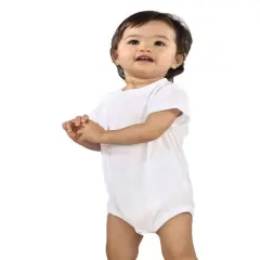 Sublivie&reg; Infant Sublimation Polyester Bodysuit White