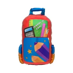 LA Balloons&reg; 27 Inch School Is Cool Backpack Red Balloon