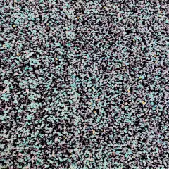 1 Yard Sequins Embroidered Stretch Velvet Rodeo Fabric PearlBlueIridescent