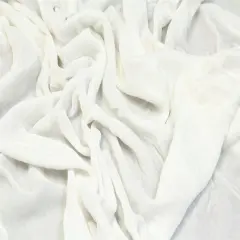 1 Yard Silk Rayon Velvet Fabric 45 Inches Width White