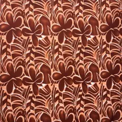 1 Yard Plumeria Flower Polyester Fabric 60 Inches Wide Perfect for Apparel & Home D&eacute;cor Chocolate Brow