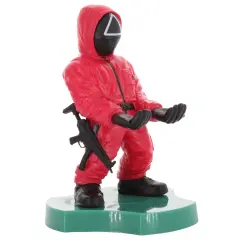 Exquisite Gaming: Cable Guys Holdems: Squid Games: Triangle Guard - Earbud & Phone Holder, Mini Collectible With a Twist, Series Licensed Figure