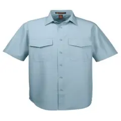 Harriton&reg; Men's Key West Short-Sleeve Performance Staff Shirt Cloud Blue