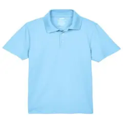 UltraClub&reg; Youth Cool & Dry Mesh Piqu&eacute; Polo Columbia Blue