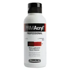 Schmincke Primacryl Professional Fluid Acrylic - Burnt Sienna, 250 ml bottle