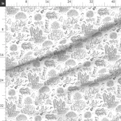 Various Fabrics by the Yard or Fat Quarter Ghosts Haunted House Jack O Lantern Pumpkins Graveyard Halloween Toile De Jouy Magic Custom Printed Fabric by Spoonflower