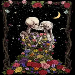 Diamond Painting Kits for Adults - Skeleton skeleton DIY 5D Diamond Art Kits Full Drill Diamond Dots Paintings with Diamonds Gem Art and Crafts Home Decor 12x16inch