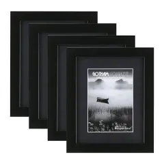 Gotham Deep Complete Picture Frames - Black - 9x12" - 1-5/8" Deep Frame Break Resistant Acrylic Glazing - Professional Quality Frames for Heavy Duty Canvases or Prints -Made in the USA