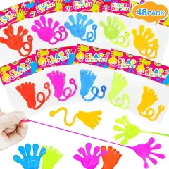 Party Favors Goodie Bag Stuffer Fillers for Kids (48 PCS), Sticky Hands & Feet for Birthday Pinata, Classroom Students Non Candy Treats Prizes Supplies Toys Gifts for Toddlers Boys Girls