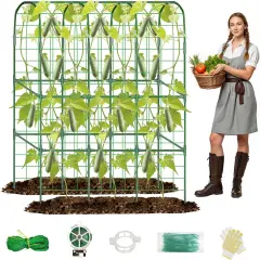Garden Cucumber Trellis for Raised Bed, 65"&times;50"