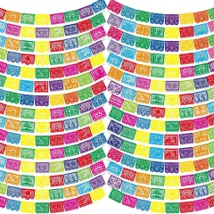 20 Pcs 15 Ft Mexican Party Banners for Fiesta Party Papel Picado Bulk Cinco de Mayo Decorations