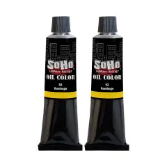 SoHo Urban Artist Oil Paint - 2 Pack, Gamboge 2 Pack - 170 ml Tube - Best Valued Oil Colors for Painting with Excellent Pigment Load