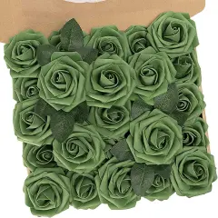 25pcs Roses Artificial Flowers Bouquets