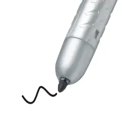 BIC Intensity Retractable Permanent Markers, Fine Bullet Tip, Black, 12-Count Pack, Permanent Markers for Teachers and Office Supplies