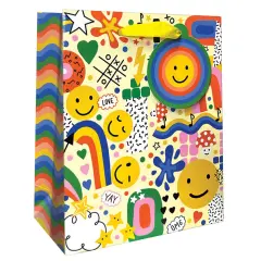 Pack/6: Happy Party Gift Bag - 8 x 4 x 10"