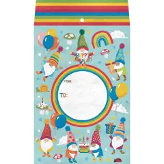 Pack/6: Birthday Gnomes Theme Mailing Envelope - 6 x 1/2 x 9-1/2"