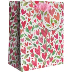 Pack/6: Love Grows Gift Bag - 6 x 3 x 7-1/2"
