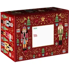 Pack/6: Sparkling Nutcracker Theme Mailing Box - 9-1/2 x 4 x 6-1/2"