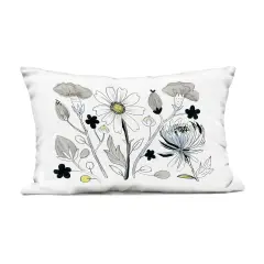 Stupell Industries Simple Drawn Nature Sprigs Outdoor Printed Pillow design by Ashley Davis, 14 x 7 x 20
