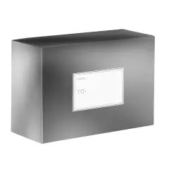 Pack/6: Metallic Silver Theme Mailing Box - 12 x 6 x 9"