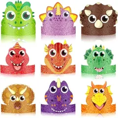 24 Pcs Party Hats for Kids Party Favors Headbands Paper Party Crown for Boys Girls, Decoration Party Favors